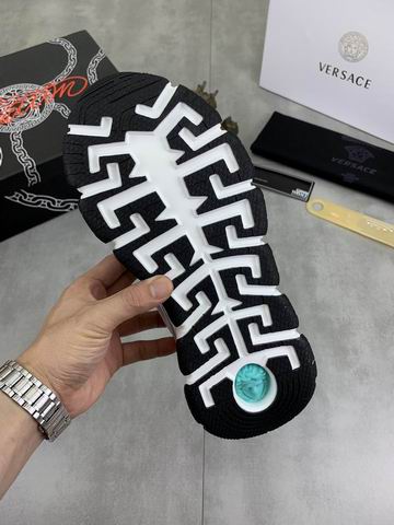 Versace Trigreca White & Silver Barocco Sneakers