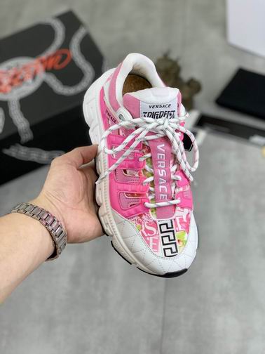 Versace Trigreca Pink Orchid Sneakers