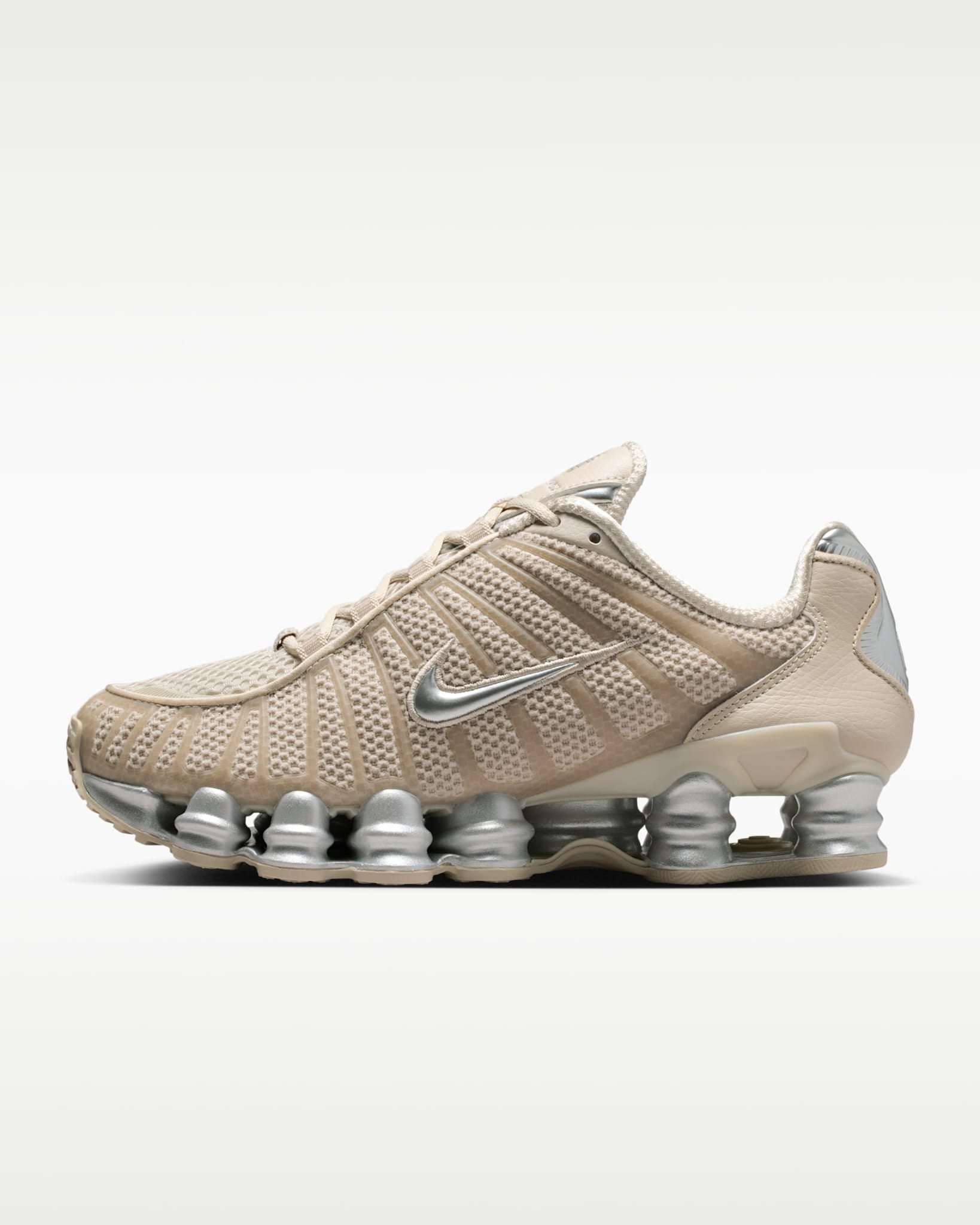 Nike Shox TL Beige Argento