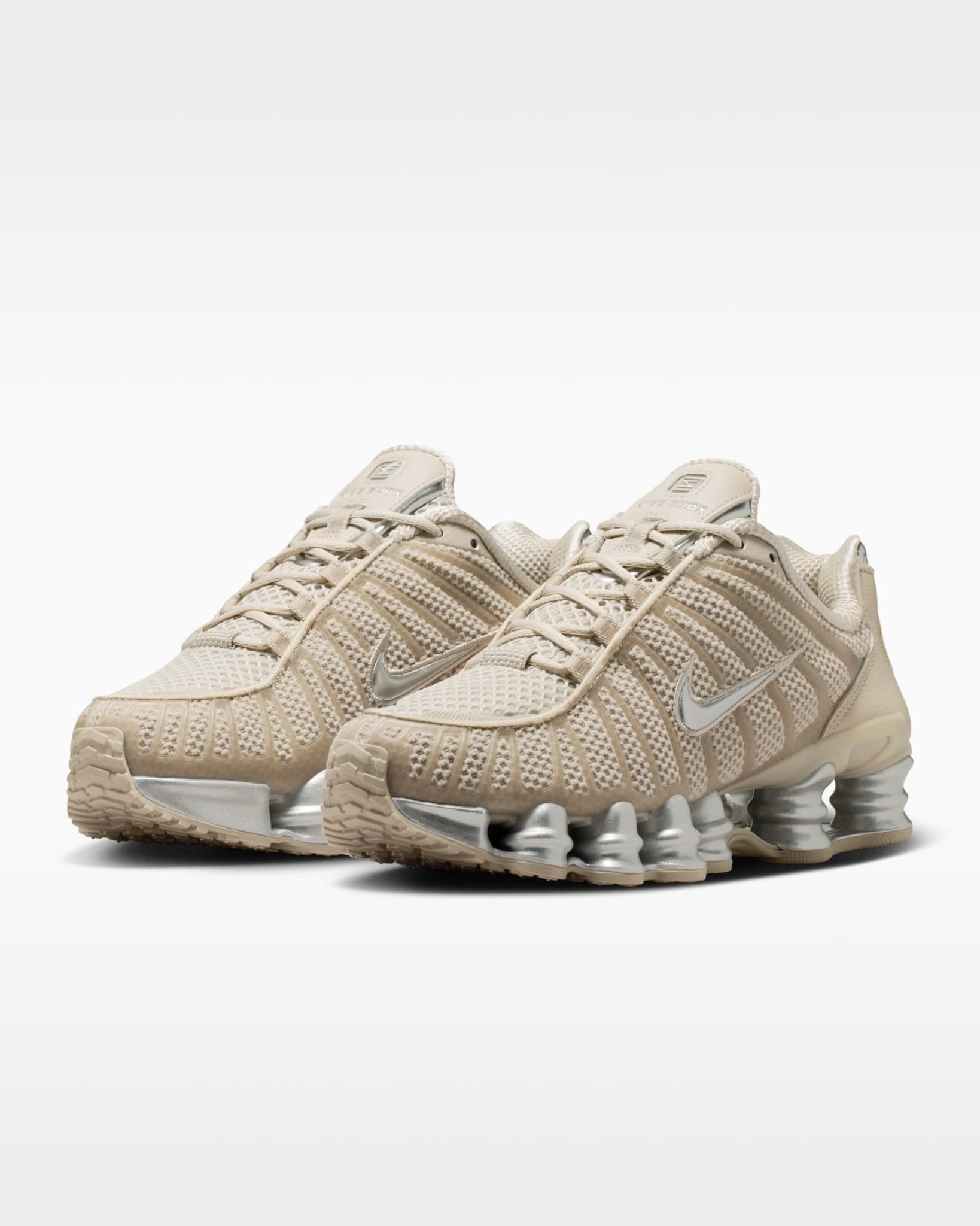 Nike Shox TL Beige Argento