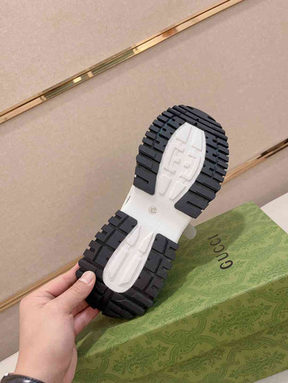 Gucci White Strap Sneakers