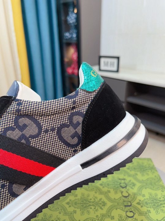 Gucci GG Canvas Suede Sneakers