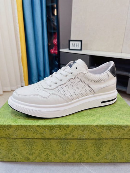 Gucci White Leather Sneakers