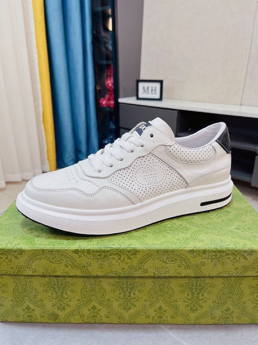 Gucci White Leather Sneakers