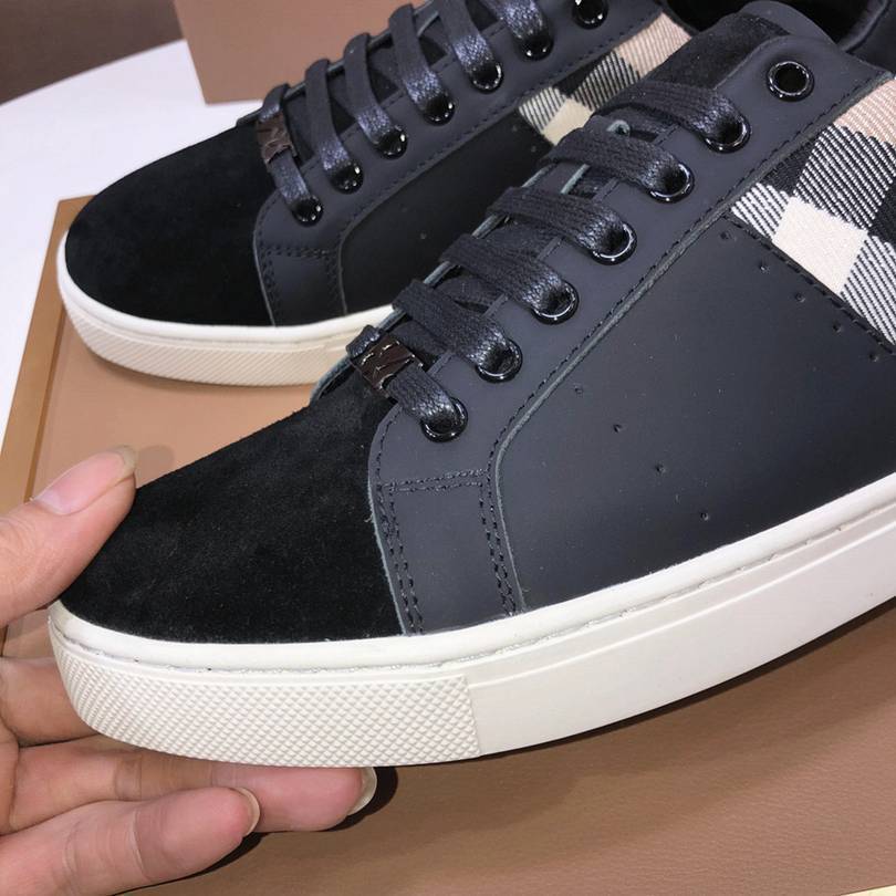 Burberry Check Panel Sneakers