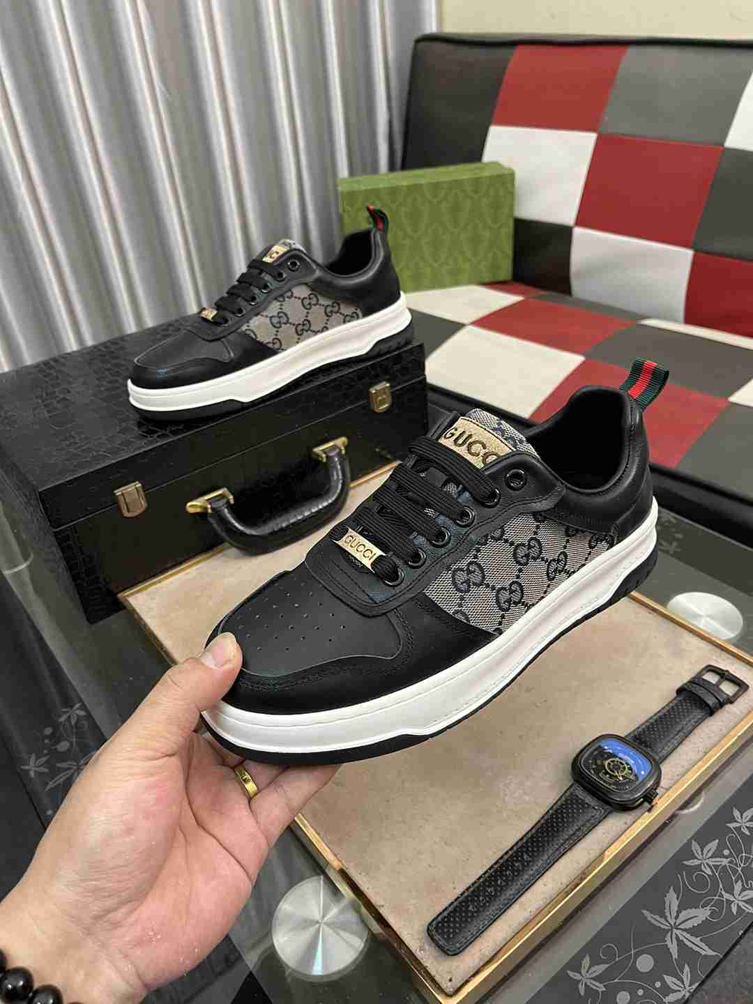 Gucci GG Leather Sneakers