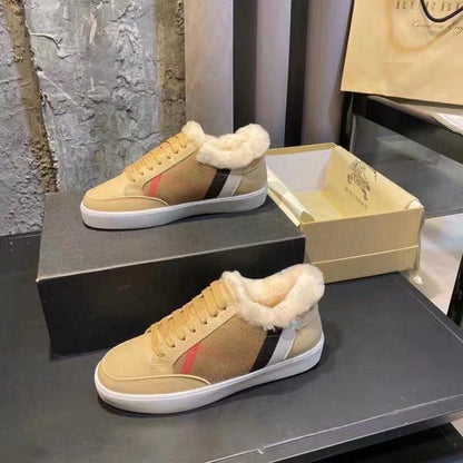 Burberry Check Fur Sneaker