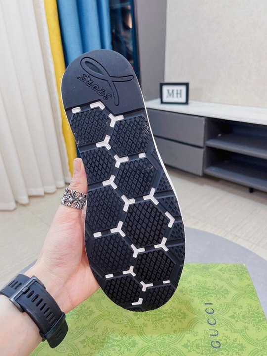 Gucci White Leather Sneakers