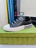 Black Velcro Strap Sneakers