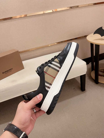 Burberry Check Leather Sneakers