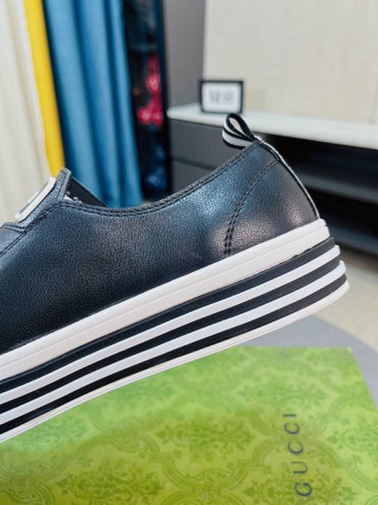 Black Velcro Strap Sneakers