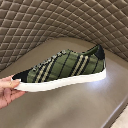 Burberry Green Check Sneakers