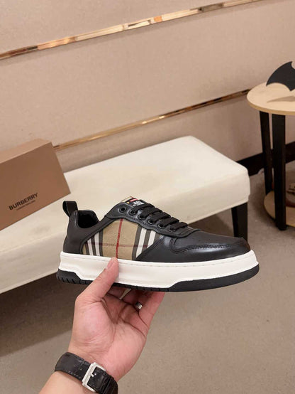 Burberry Check Leather Sneakers