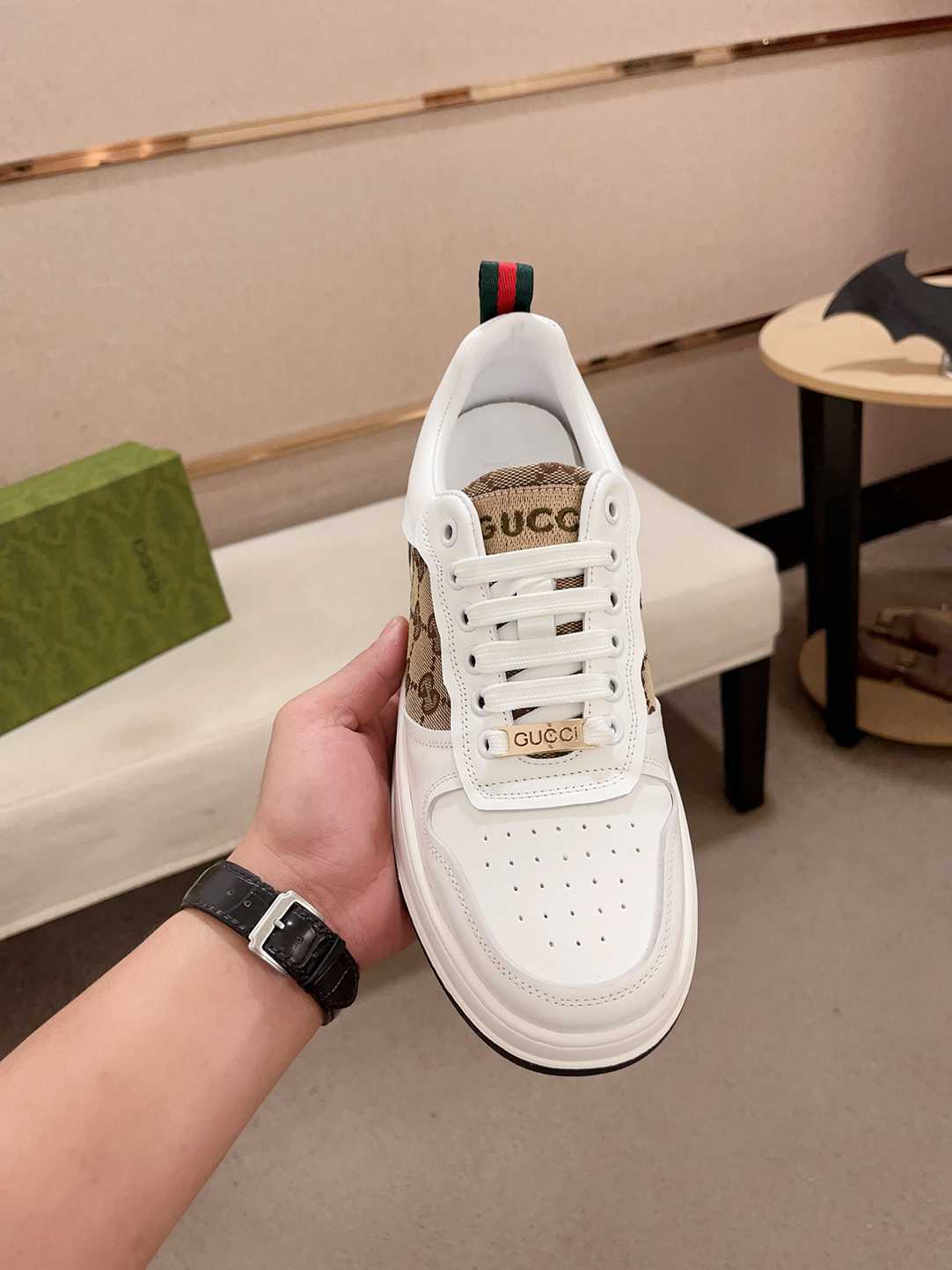 Gucci Re-Web White Sneakers