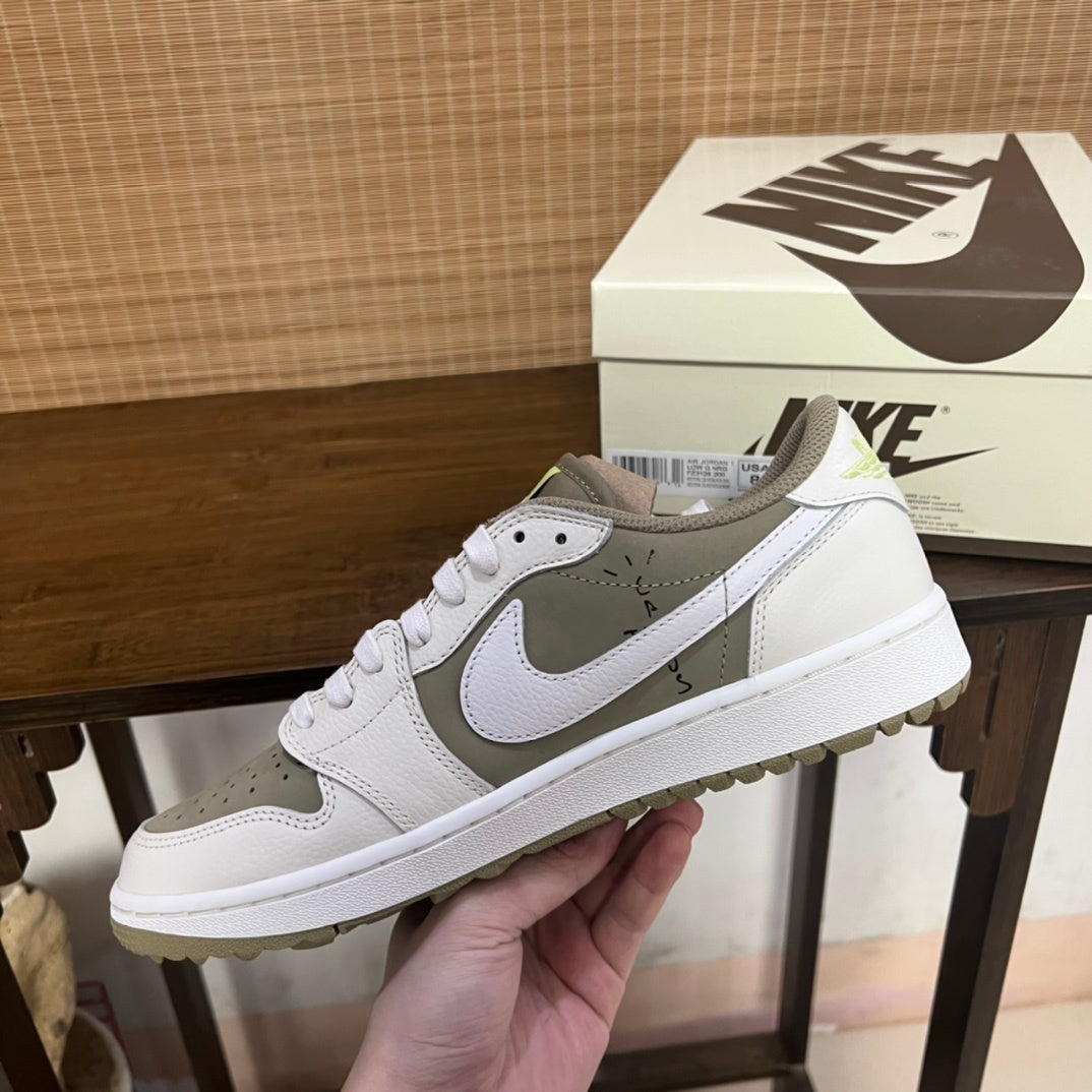 Air Jordan 1 Low Golf Travis Scott Olive