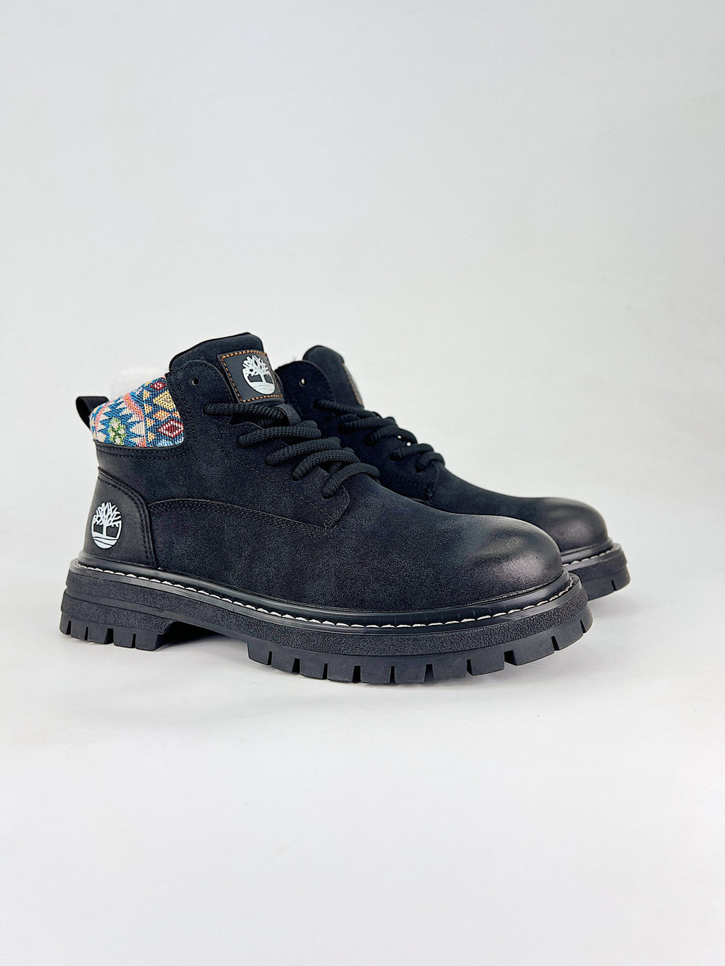 Timberland Patterned Cuff Ankle Boots