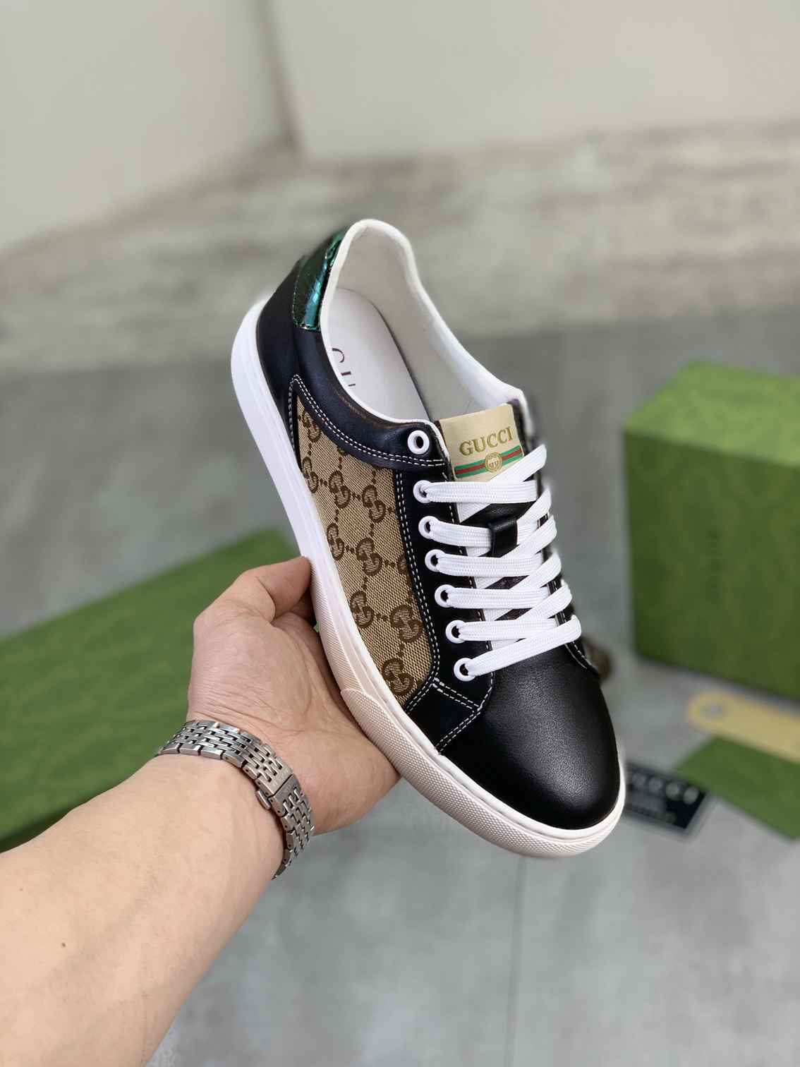 Gucci Ace GG Supreme Canvas Sneakers