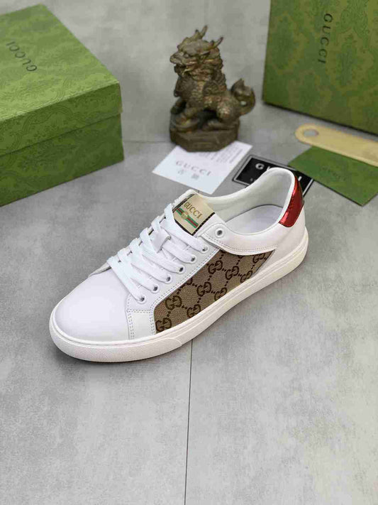 Gucci Ace White Leather Sneakers