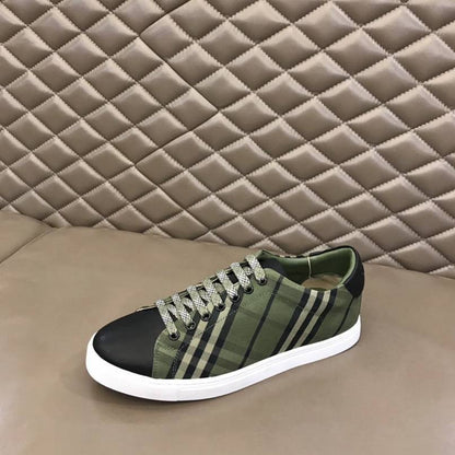 Burberry Green Check Sneakers