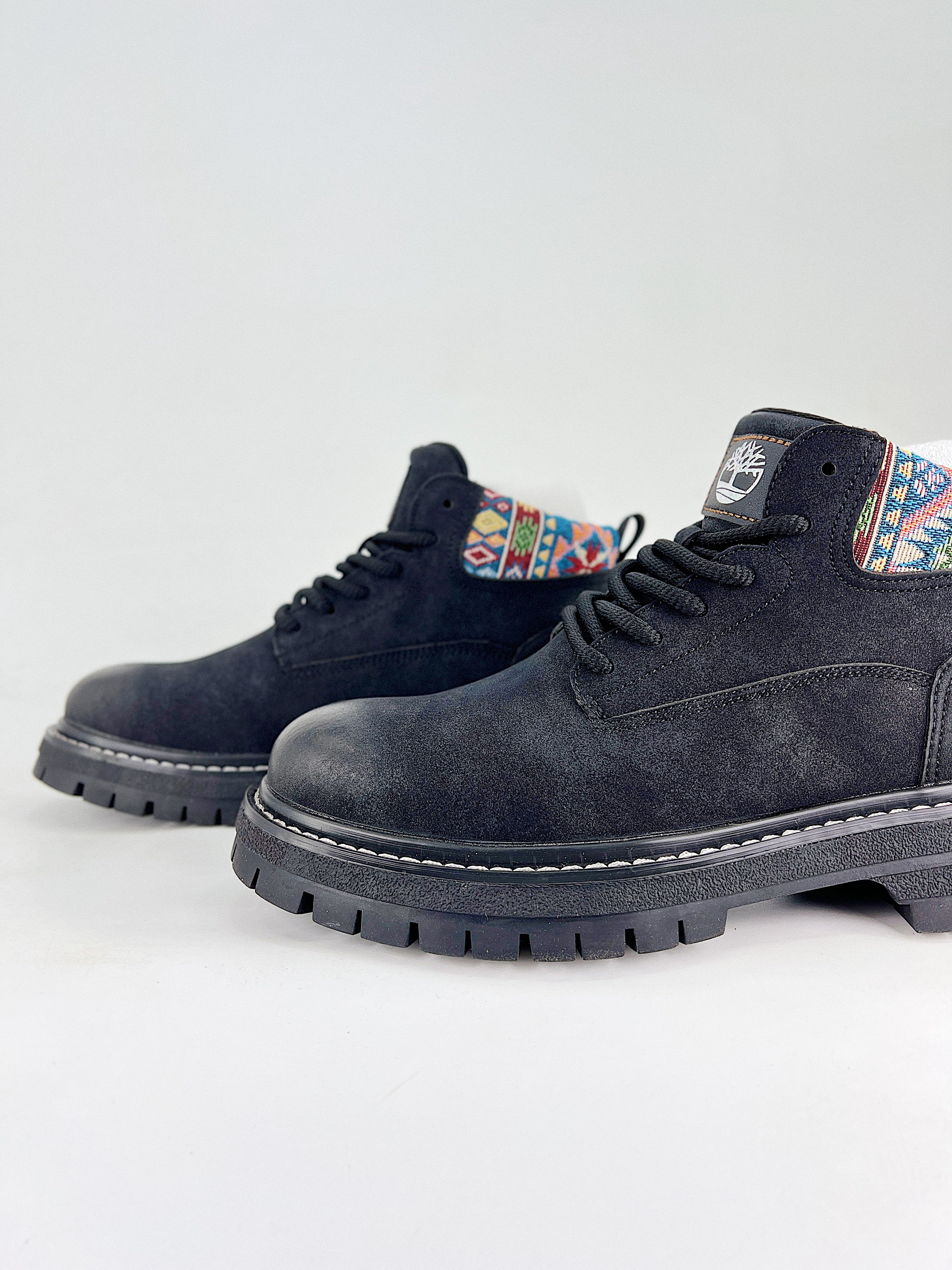 Timberland Patterned Cuff Ankle Boots