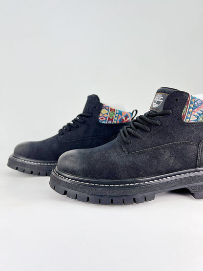 Timberland Patterned Cuff Ankle Boots