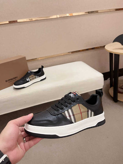 Burberry Check Leather Sneakers