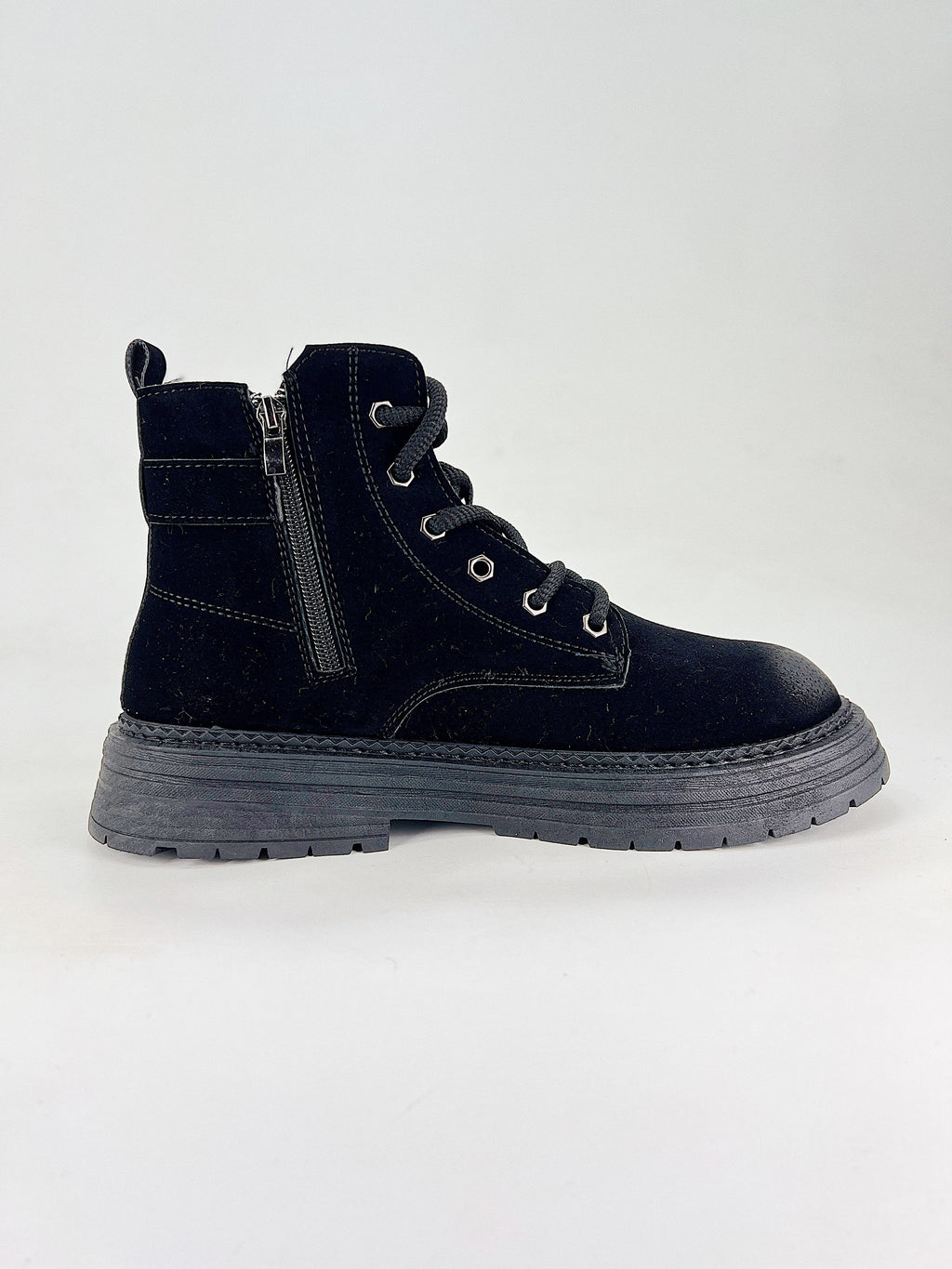 Timberland Black Suede Lug Boots