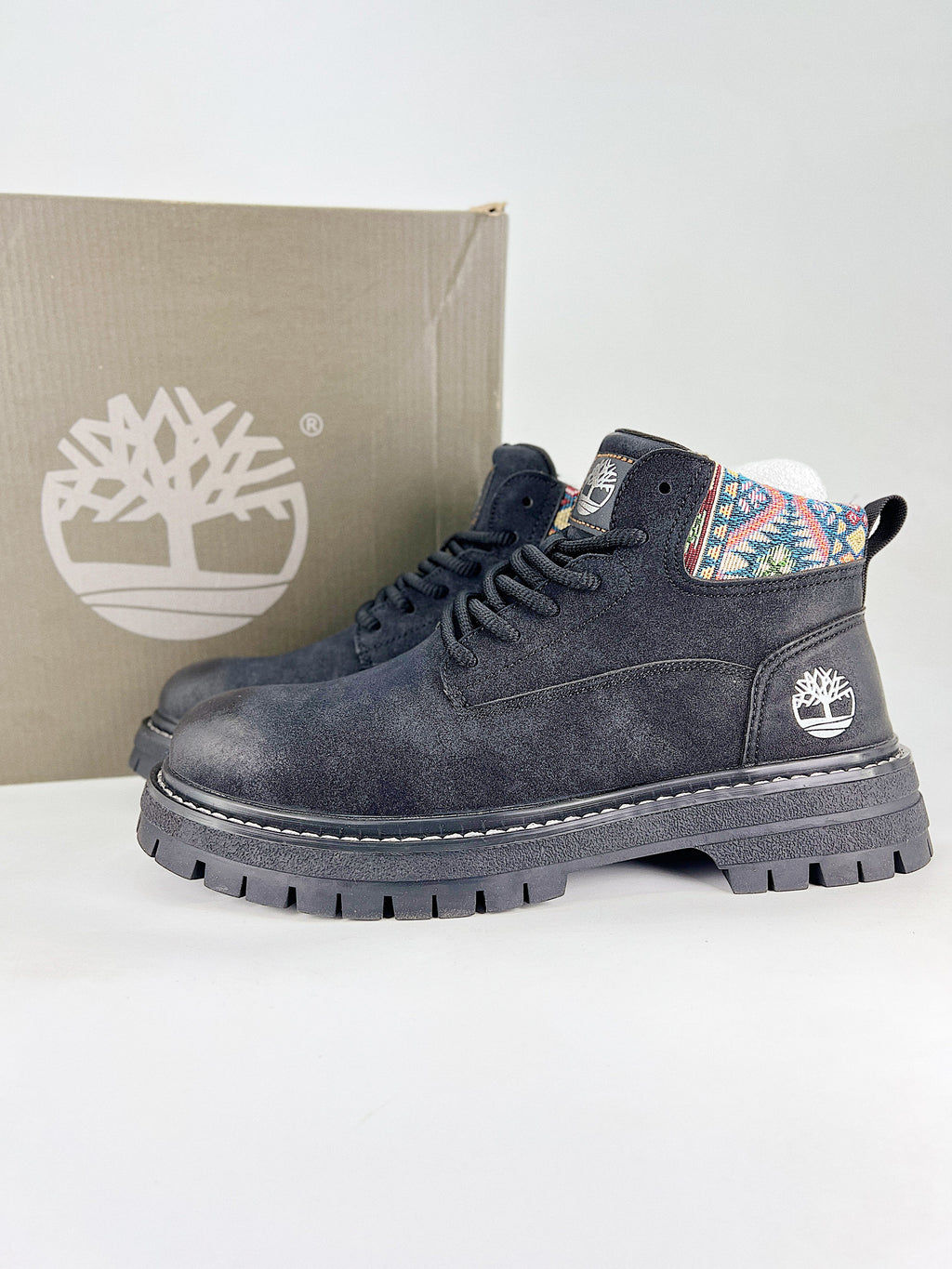 Timberland Patterned Cuff Ankle Boots