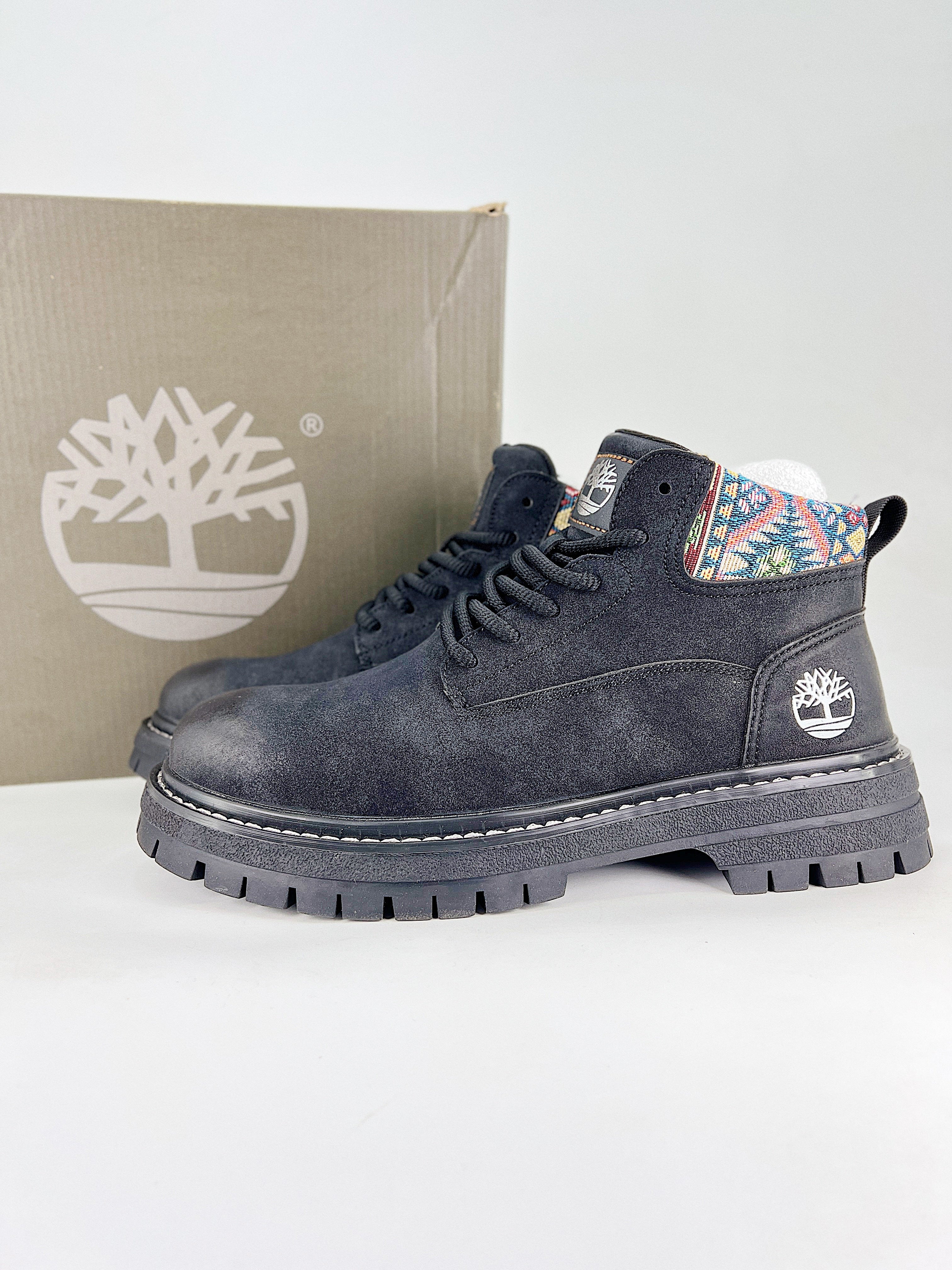 Timberland Patterned Cuff Ankle Boots