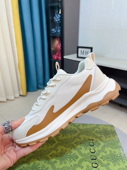 Gucci White & Brown Sneakers