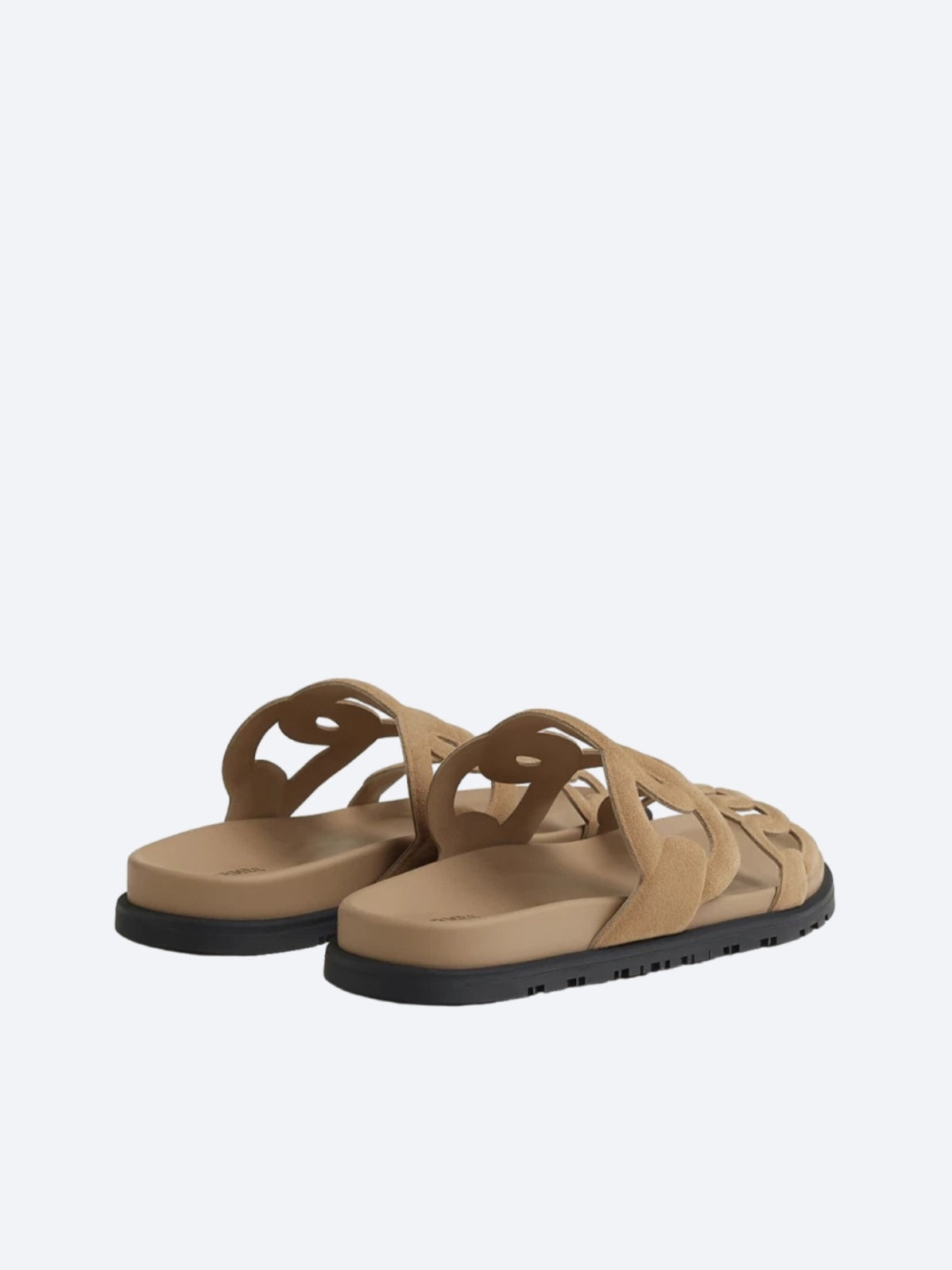 Hermès Extra Suede Ciabatte Beige Sicuro
