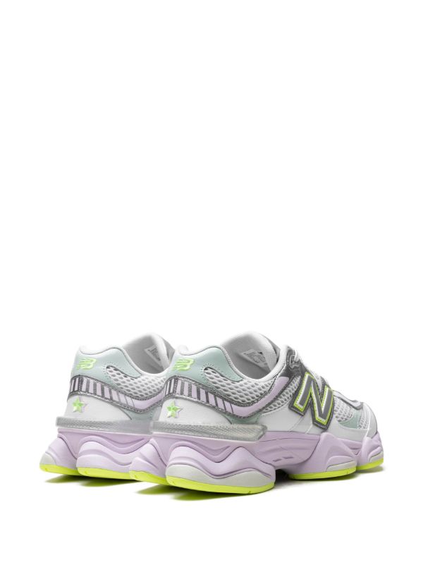 New Balance 9060 Bianco tonalità argento verde