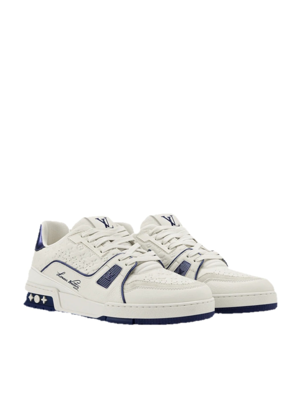 LV Trainer Bianco Blu Sicuro Louis Vuitton Sneaker