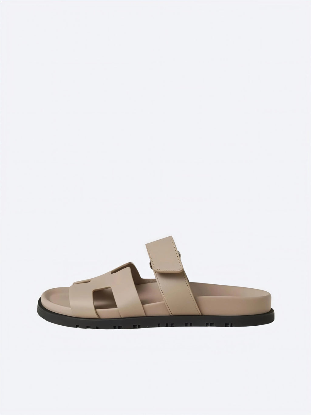 Hermes Pelle Chyper Ciabatte Marrone