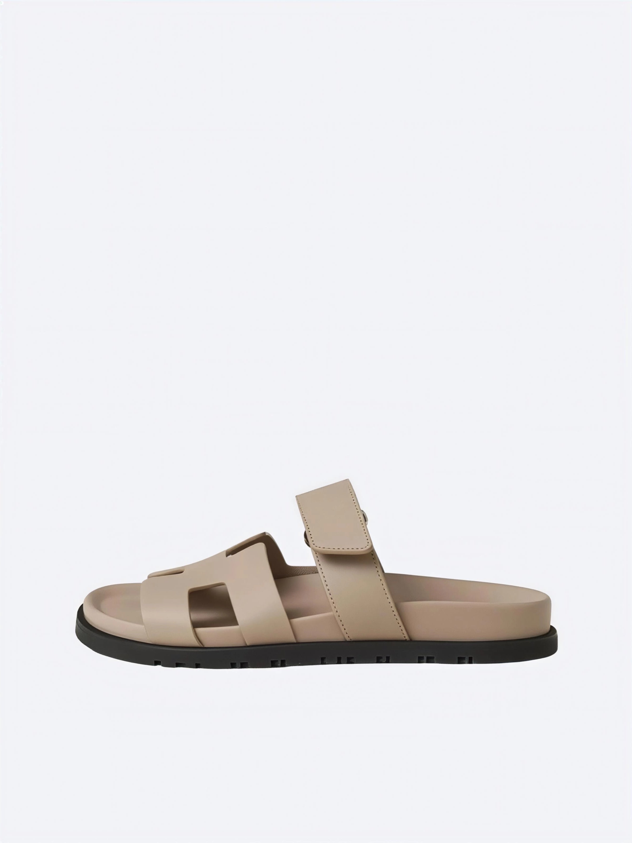Hermes Pelle Chyper Ciabatte Marrone