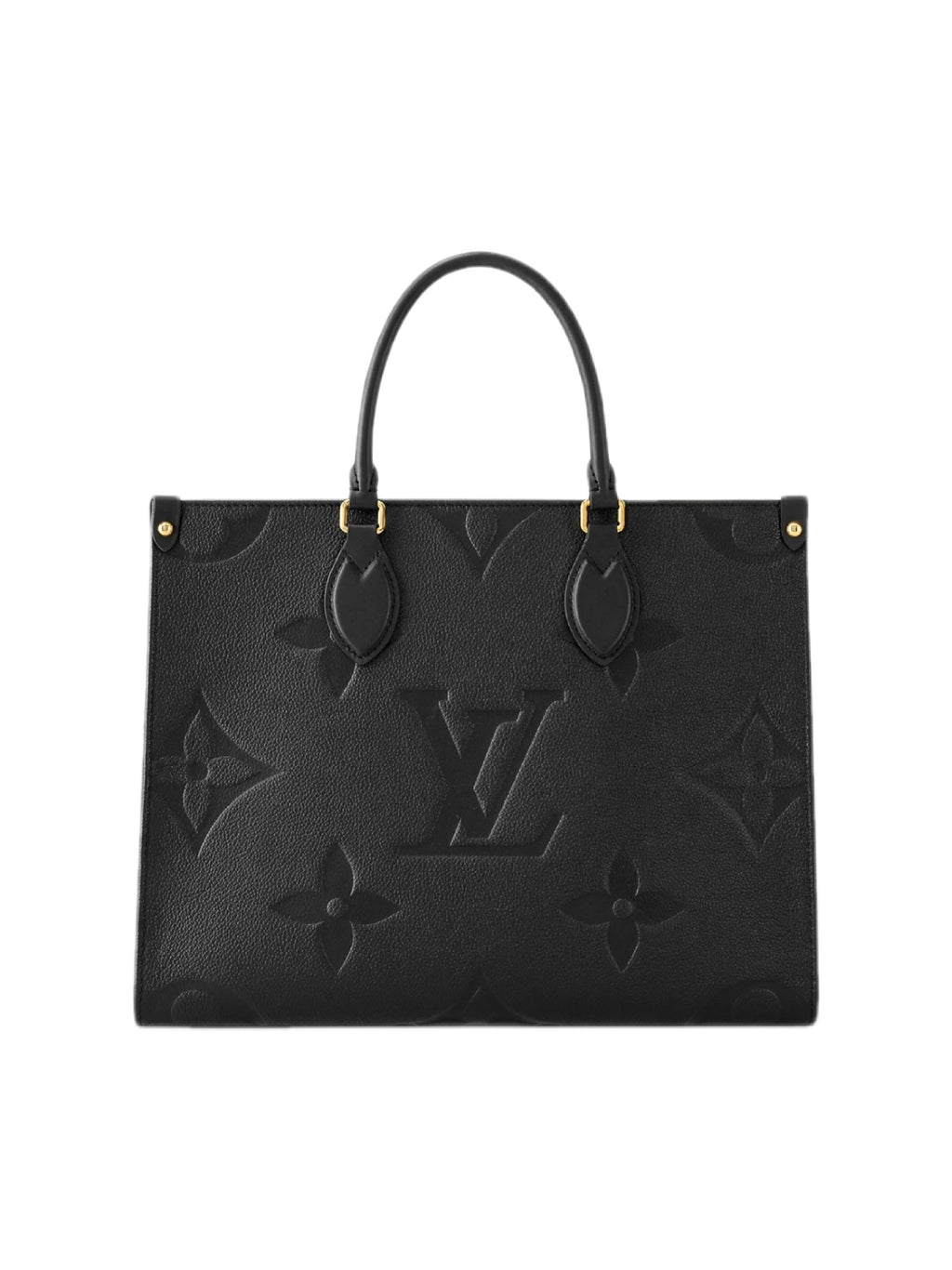 Borsa Louis Vuitton OnTheGo MM in Pelle Monogram Tutto Nero 5 colori