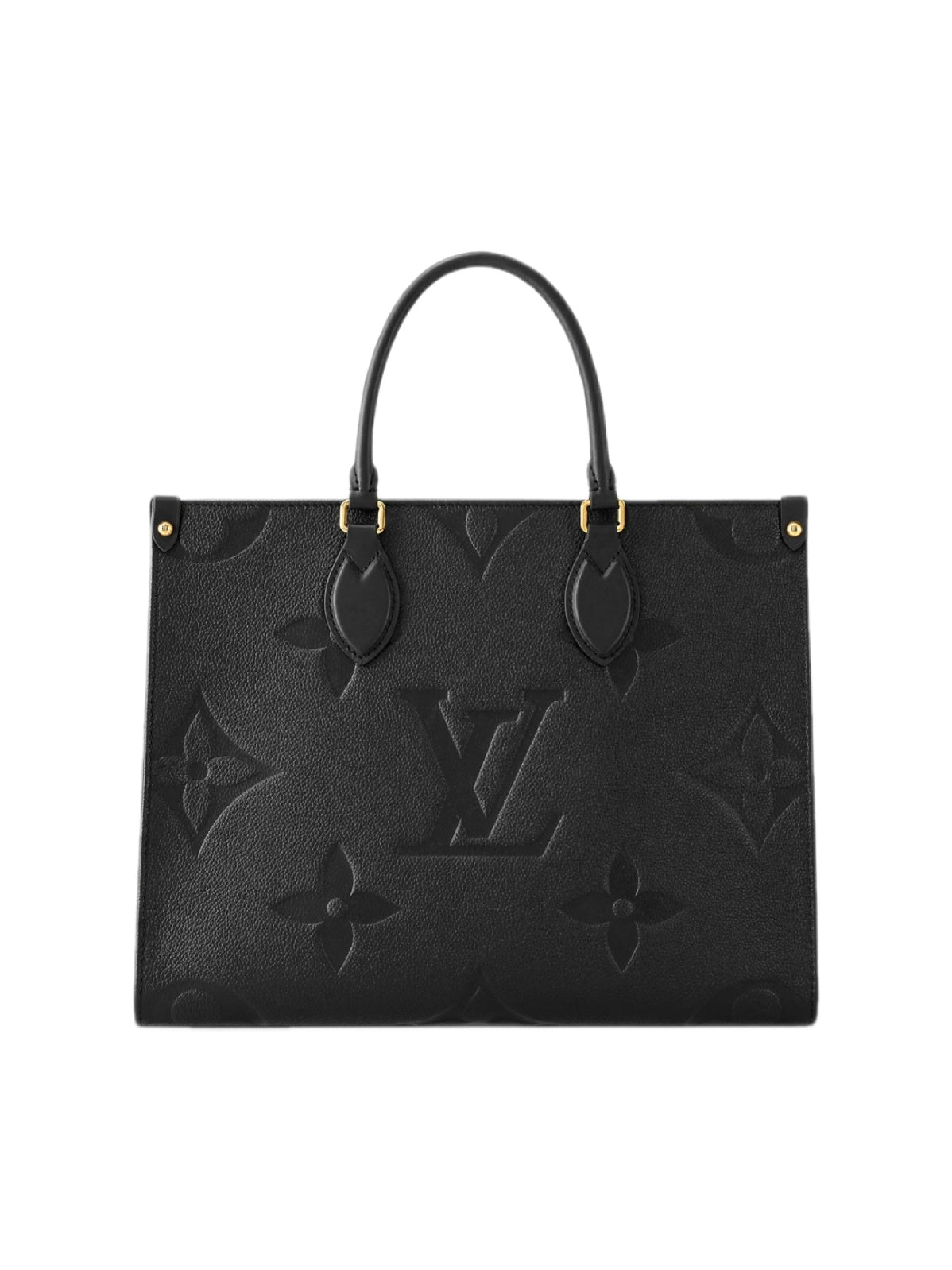 Borsa Louis Vuitton OnTheGo MM in Pelle Monogram Tutto Nero 5 colori
