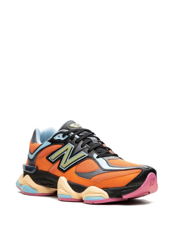 New Balance 9060 Sun Glow Nero Arancione
