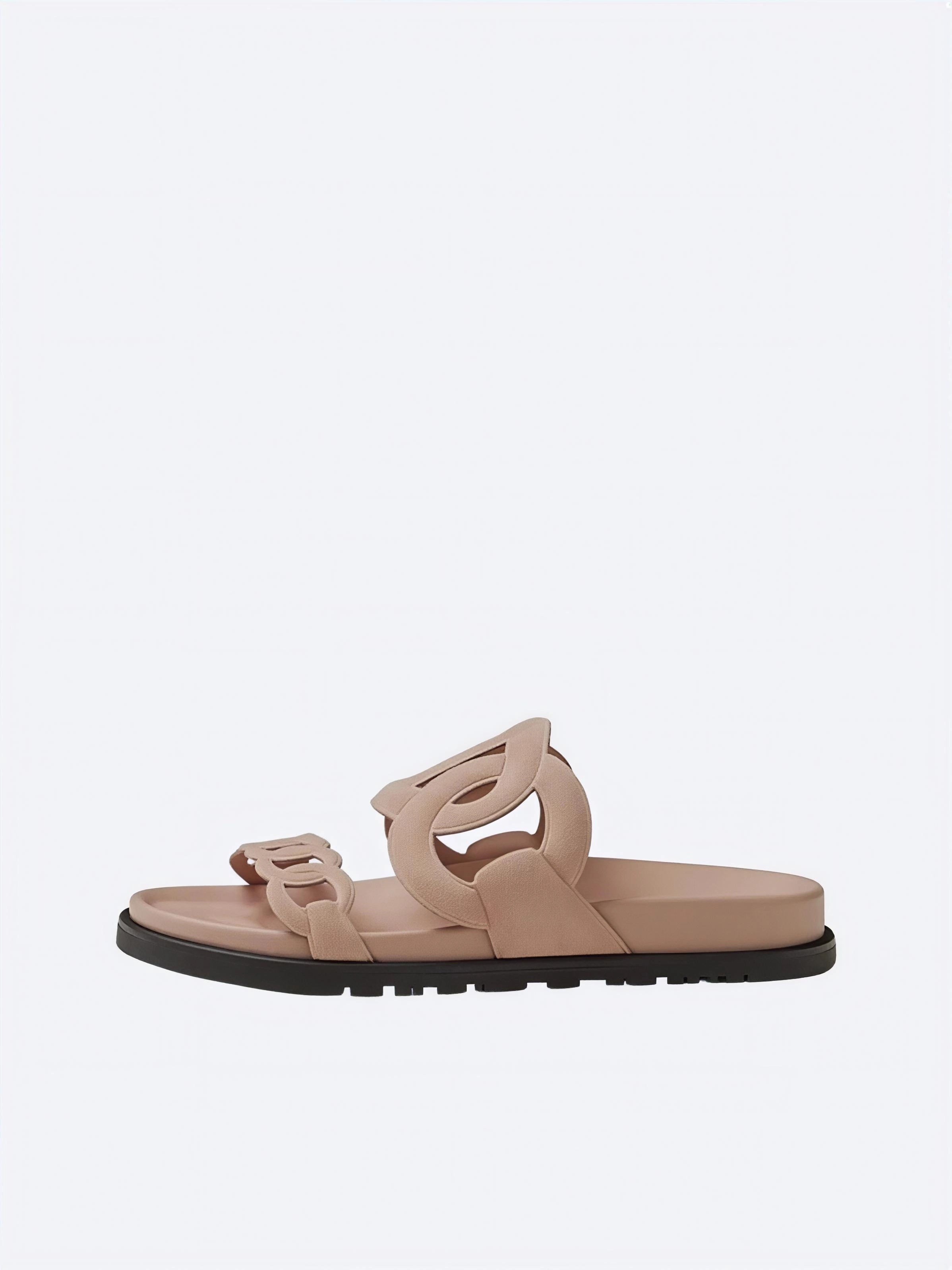 Hermès Extra Suede Ciabatte Rosa