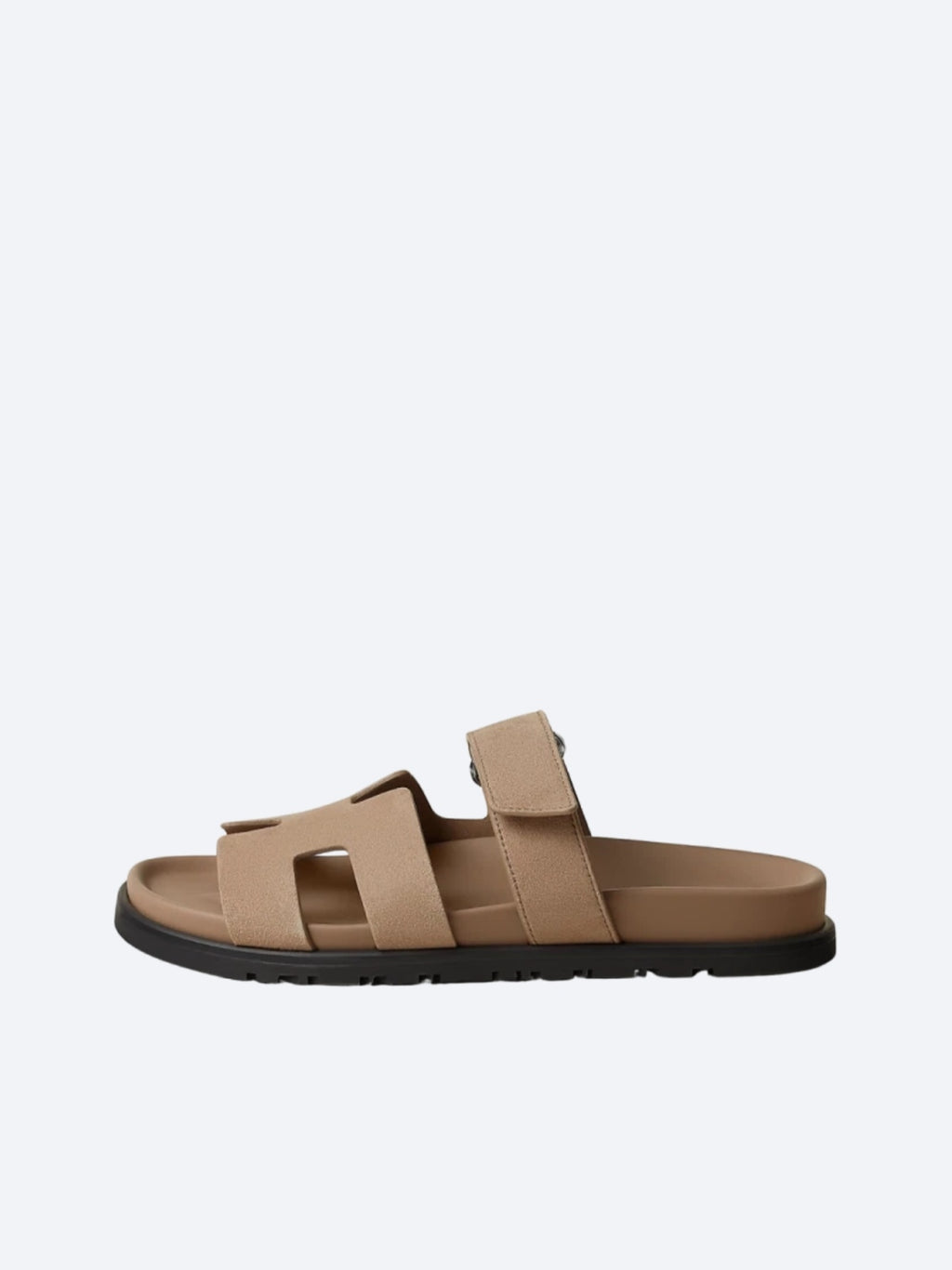 Hermes Pelle Chyper Ciabatte Marrone
