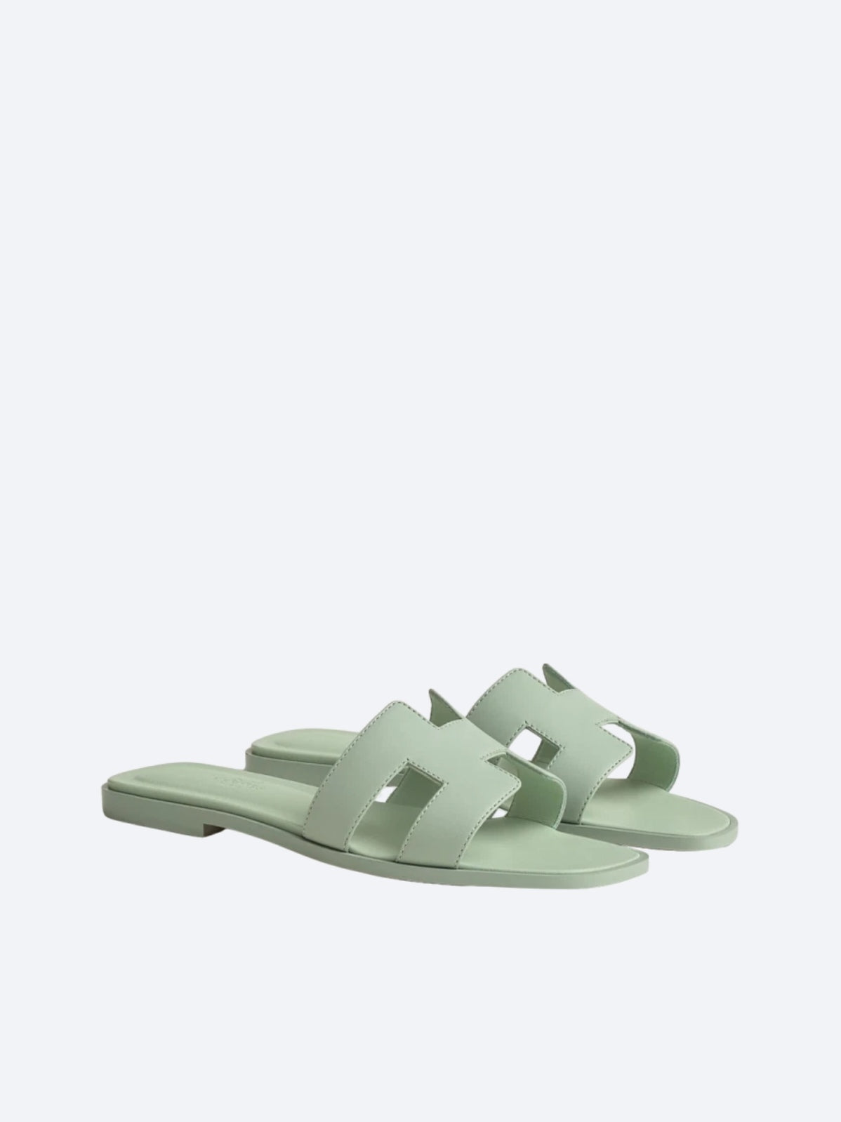 Hermès Oran Sandals Verde Chiaro