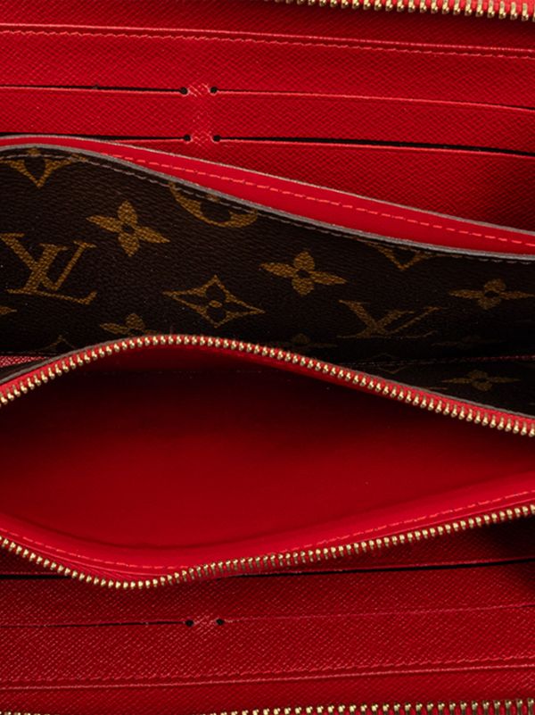 Louis Vuitton Monogram Retiro Zippy Wallet Cherry Cerise