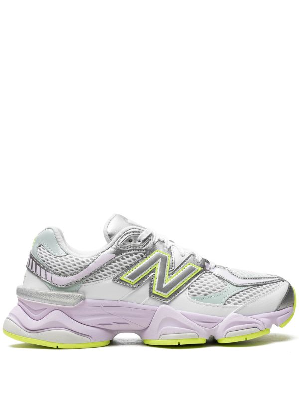 New Balance 9060 Bianco tonalità argento verde