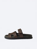 Hermes Pelle Chyper Ciabatte Marrone