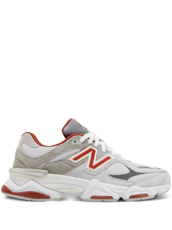 New Balance 9060 Grigio Chiaro Rosso