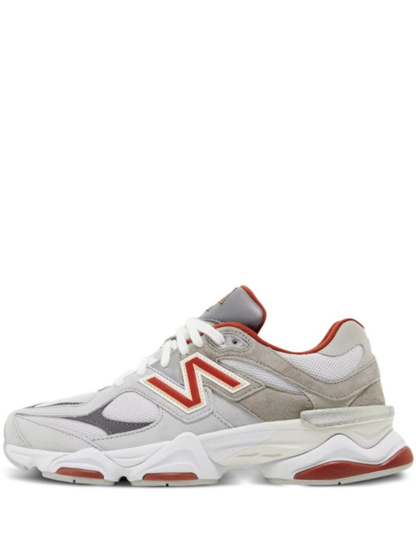New Balance 9060 Grigio Chiaro Rosso