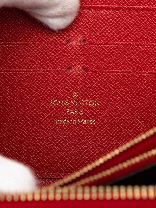Louis Vuitton Monogram Retiro Zippy Wallet Cherry Cerise