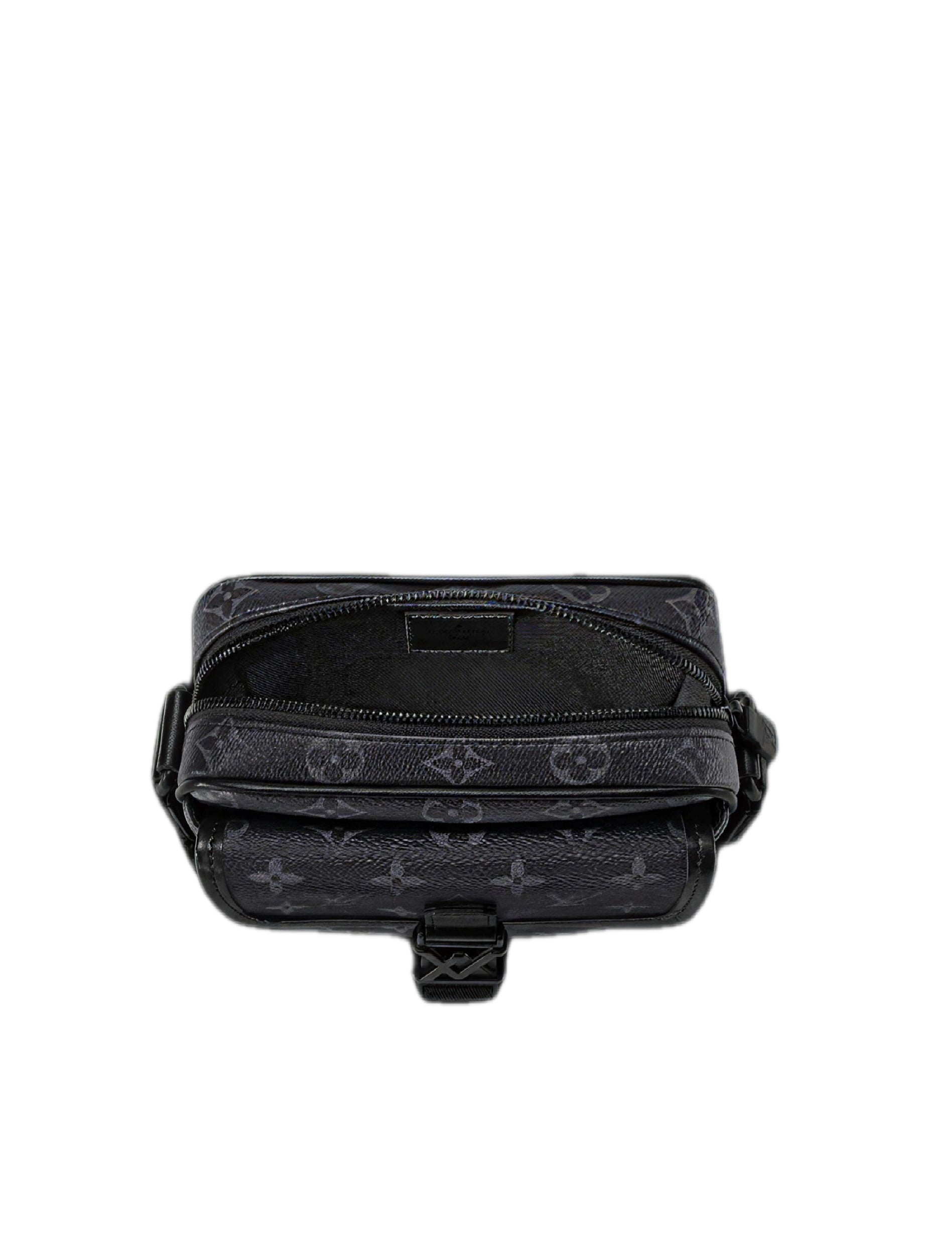 Louis Vuitton Getaway Messenger Pelle Monogram Shadow Nero Grigio