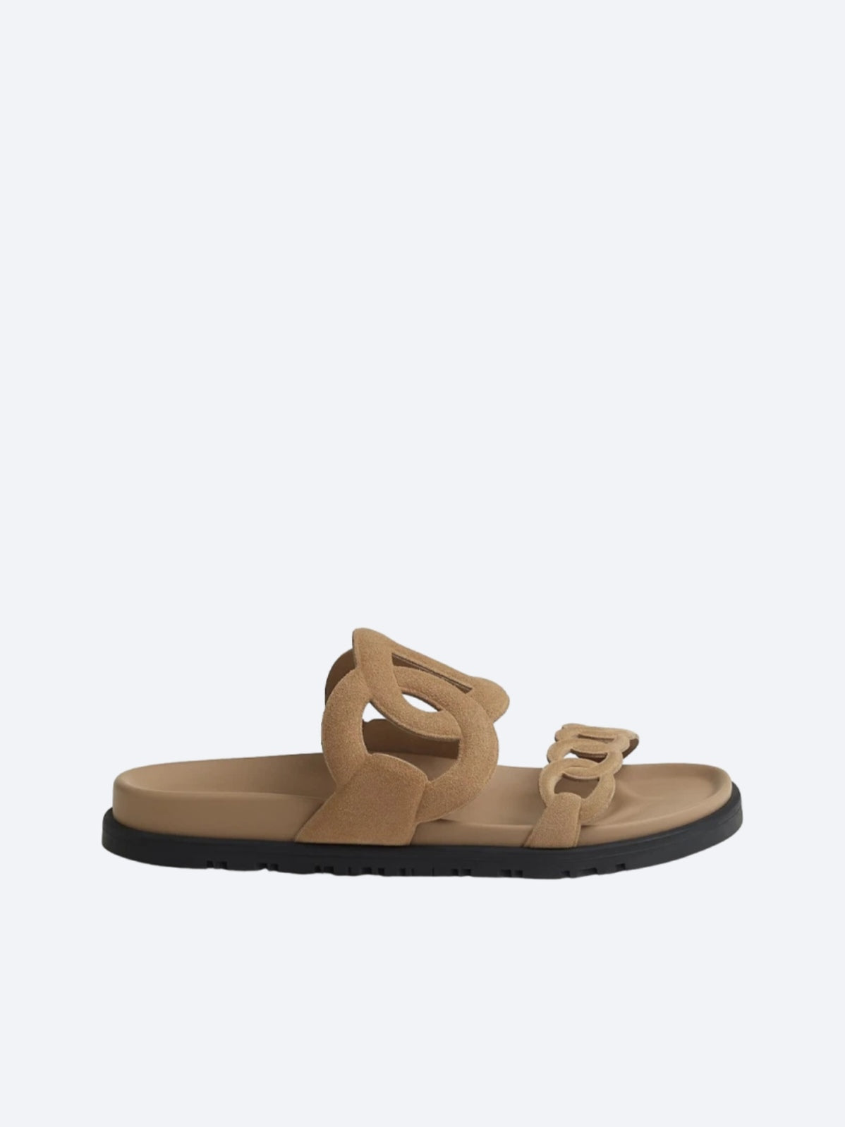 Hermès Extra Suede Ciabatte Beige Sicuro