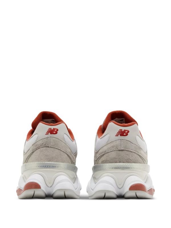 New Balance 9060 Grigio Chiaro Rosso